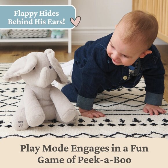Baby GUND Animated Flappy the Elephant Plush, Singing Stuffed Animal Baby Toy - Picture 5 of 8